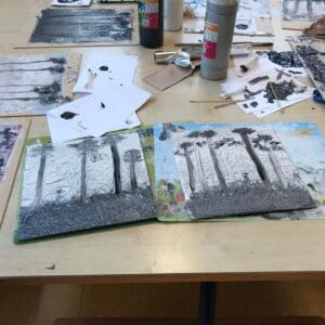 leer schilderen met alluminiumfolie