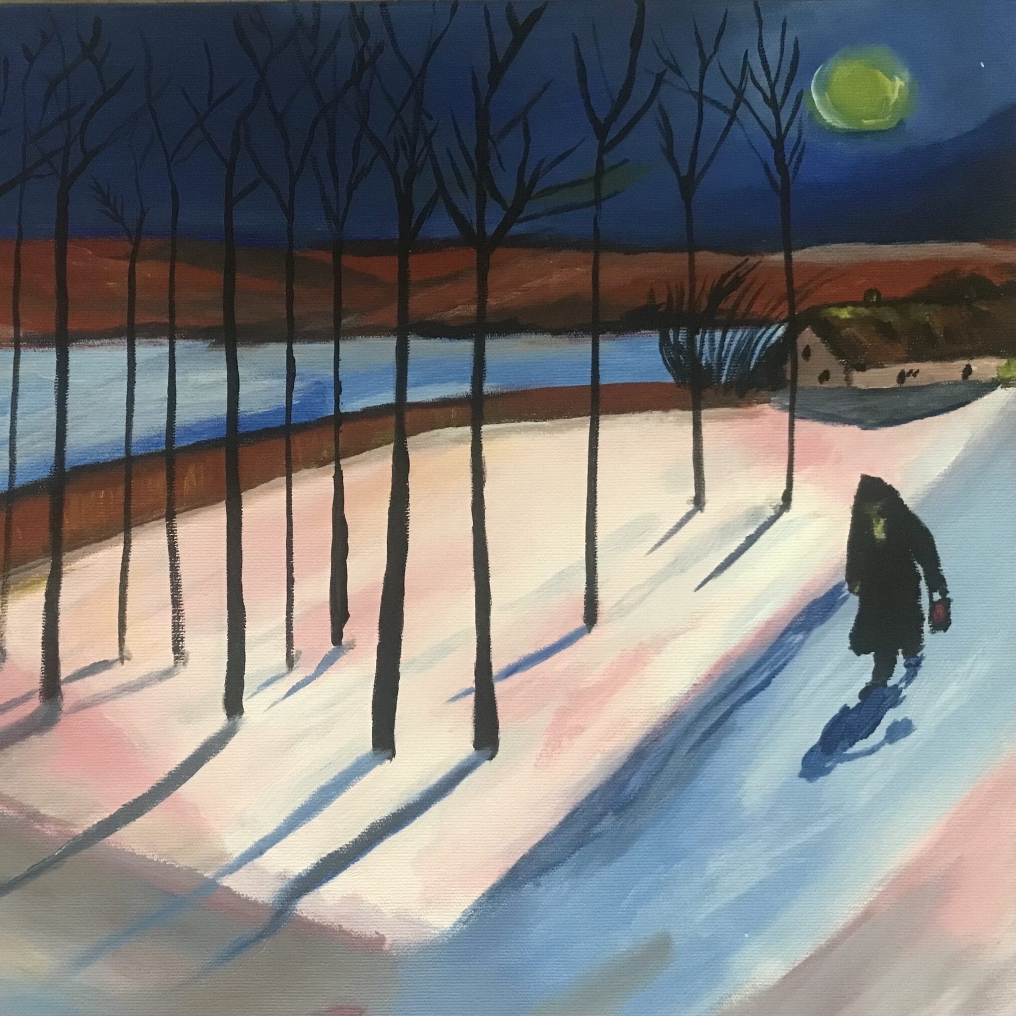 op twee uur tijd kun je dit schilderij van Marianne Von Werefkin leren schilderen.